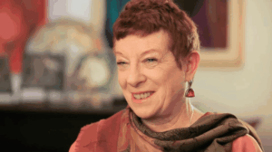 Katherine Janus Kahn, the illustrator of the Sammy Spider Jewish children’s books, speaks about her work in a 2013 video. 