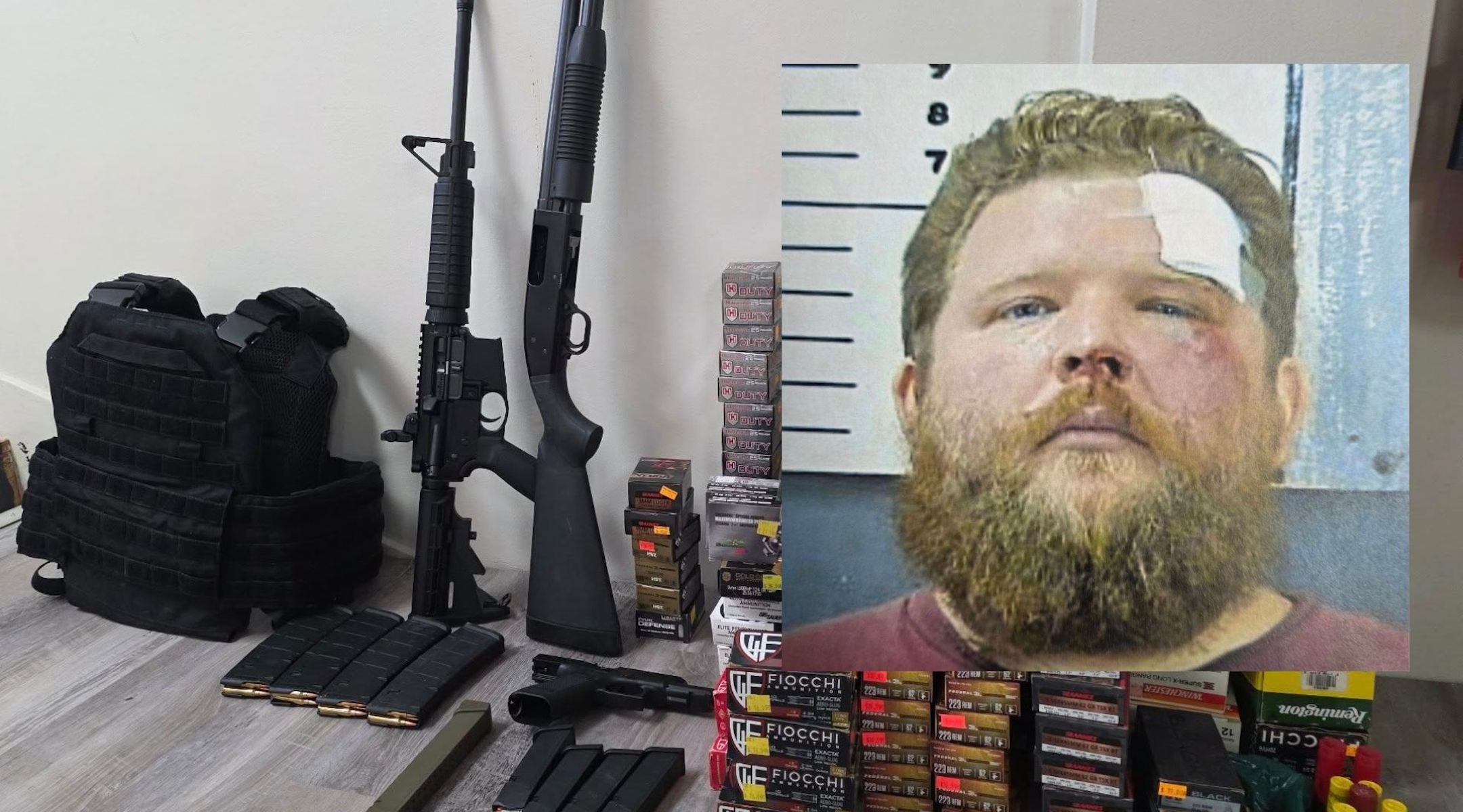 Weapons and body armor were confiscated from an Alabama man, Jeremy Wayne Shoemaker, who allegedly planned attacks on synagogues.