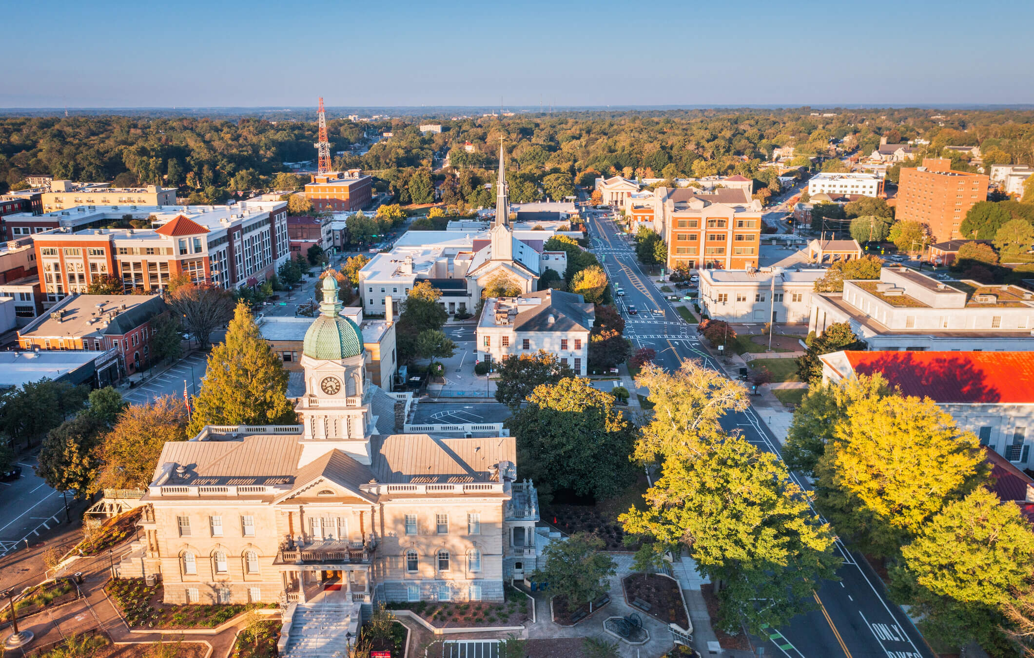 A view of Athens, Georgia.