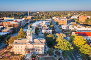 A view of Athens, Georgia.