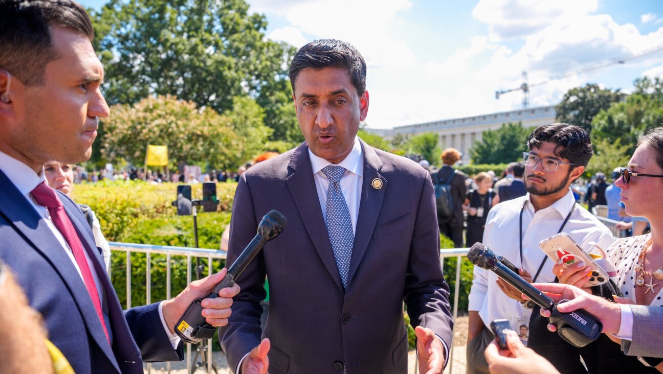 California Democratic Rep. Ro Khanna speaks to reporters following a news conference with alleged victims of disgraced financier and sex trafficker Jeffrey Epstein outside the U.S. Capitol on Sept. 3 in Washington, D.C. 