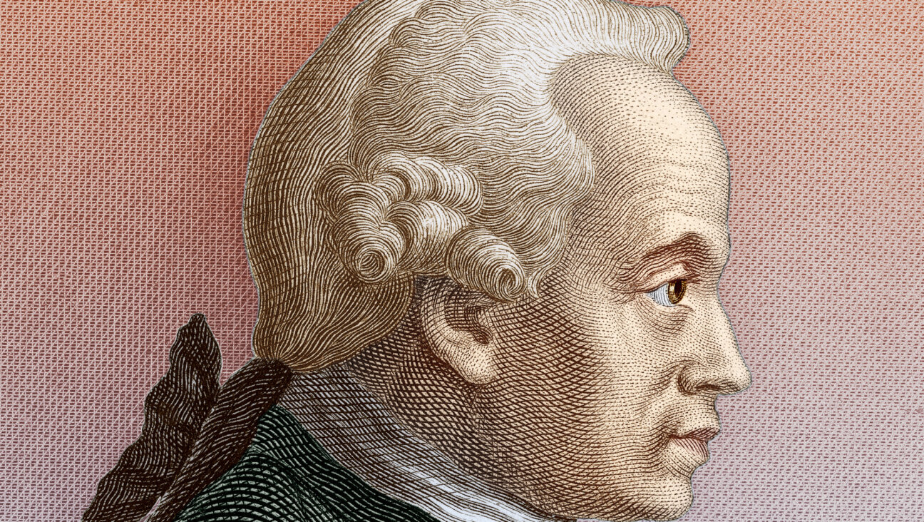 A colorized portrait of German philosopher Immanuel Kant.