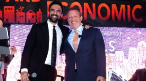 Zohran Mamdani and Brad Lander were co-honored at the Jews For Racial And Economic Justice's Mazals Gala, Sept. 10, 2025, New York City.