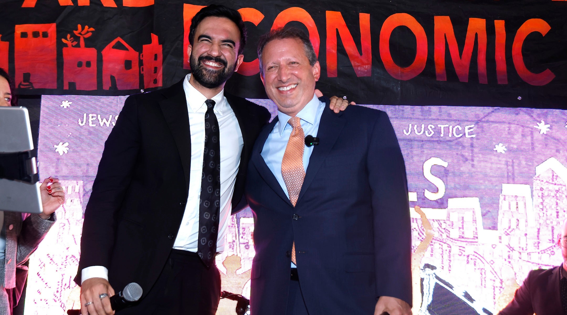 Zohran Mamdani and Brad Lander were co-honored at the Jews For Racial And Economic Justice's Mazals Gala, Sept. 10, 2025, New York City.