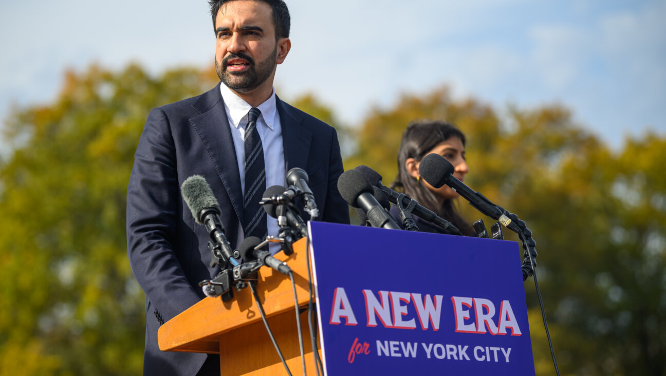 Mayor-elect Zohran Mamdani after his win in the election; one of his first statements after the election was condemning antisemitism after a swastika was painted on a yeshiva.