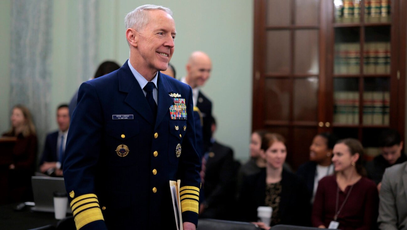 Admiral Kevin Lunday prepares to testify during his confirmation hearing to be the commandant of the U.S. Coast Guard, Nov. 19, 2025, in Washington, D.C. 