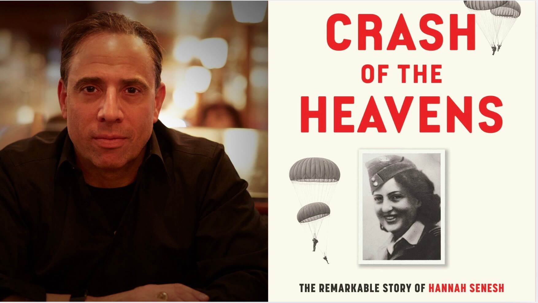 Born Anna Szenes in 1921 Budapest, Hannah Senesh is the subject of Douglas Century's 'Crash of the Heavens.'