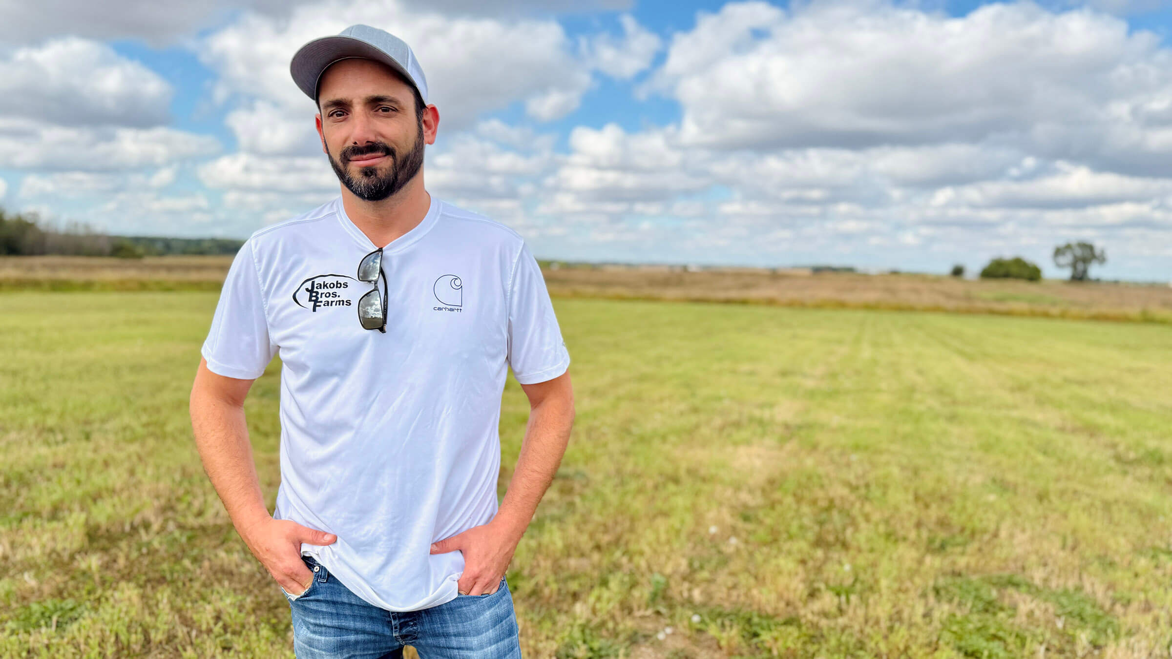 Nik Jakobs at the future site of Temple Sholom in Sterling, Illinois.