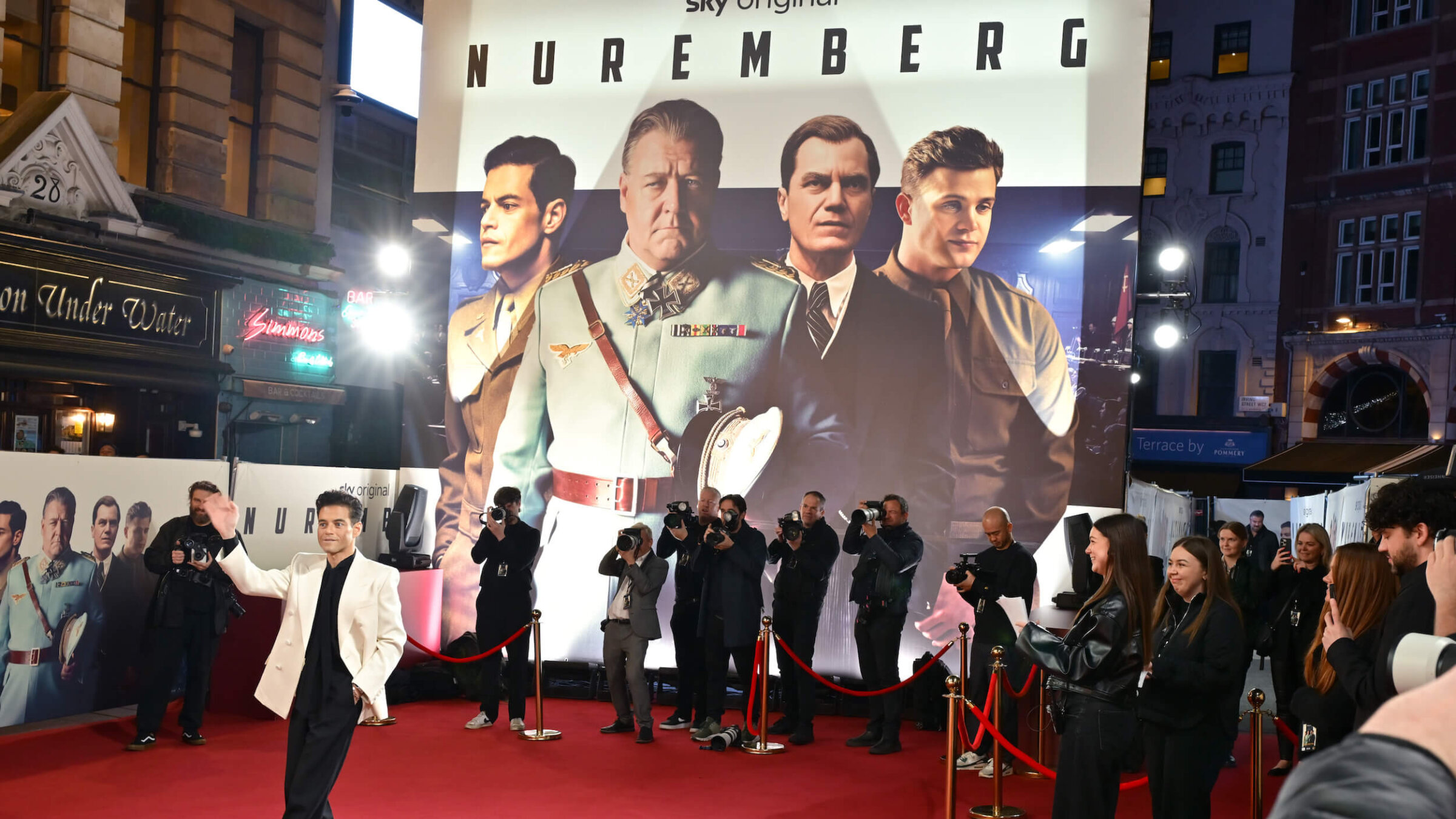 Rami Malek attends the London premiere of 'Nuremberg' on Nov. 6. 