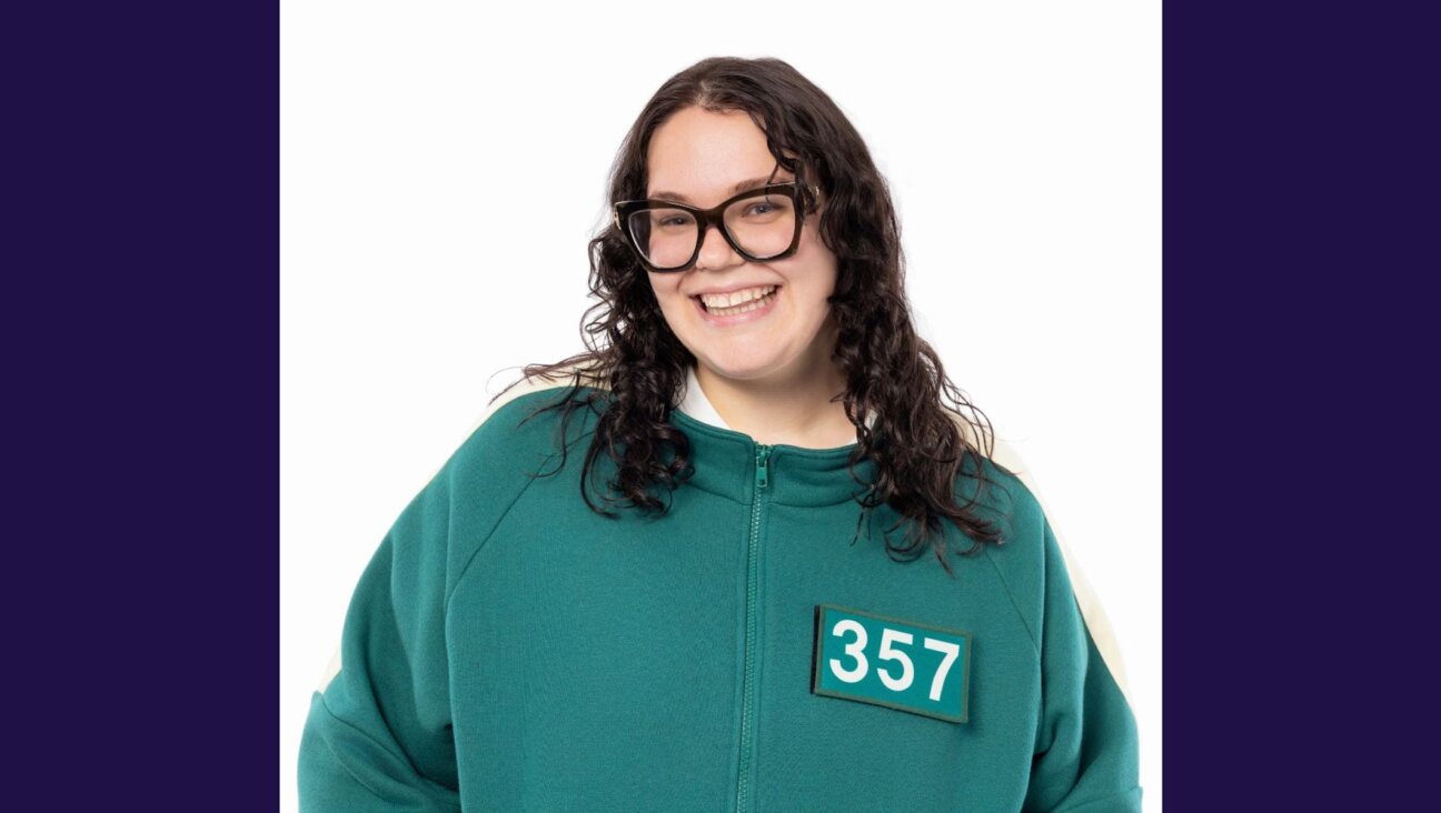 Rabbi Jamie Field poses as a contestant for “Squid Game: The Challenge” on Netflix. 