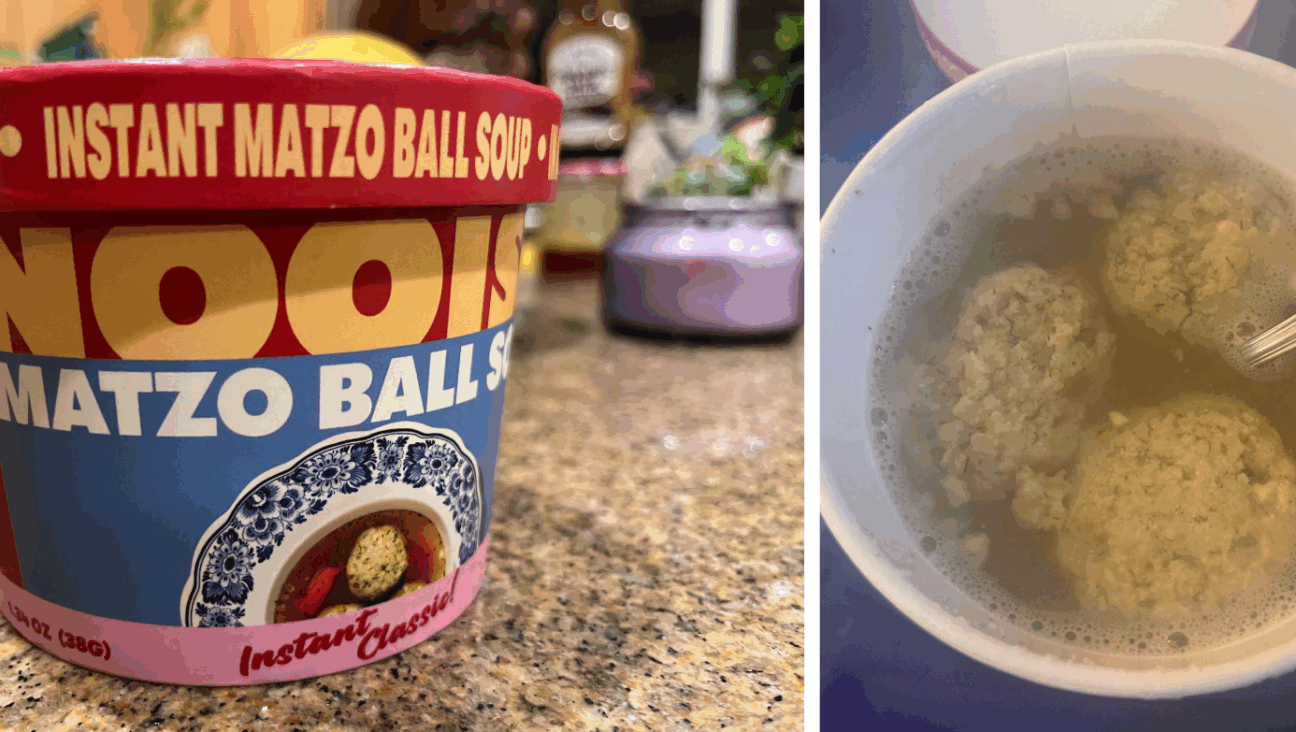 Nooish's kosher instant matzo ball soup is...actually really good.
