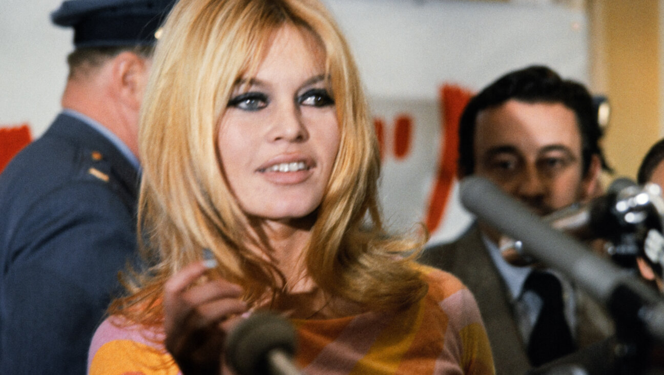Brigitte Bardot gives a press conference on December 1965.
