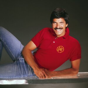 Olympic Star Mark Spitz poses for a portrait in 1986 in Los Angeles, California.