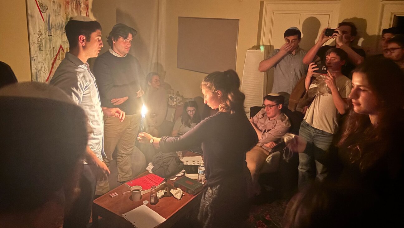 Jewish students at Brown University mark havdalah during a lockdown caused by a shooting in an engineering class, Dec. 13, 2025.