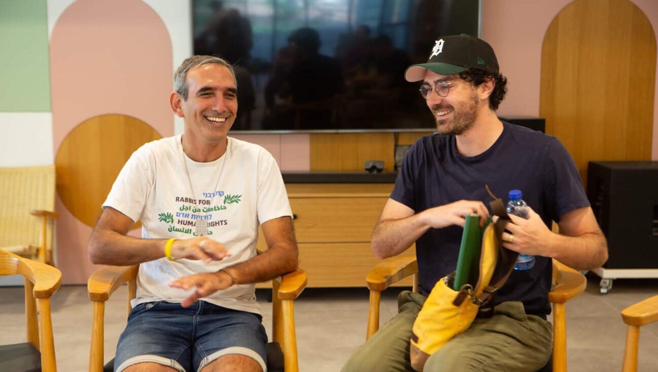 The author, right, with Rabbi Avi Dabush, a survivor of the Oct. 7 attack and head of Rabbis for Human Rights.
