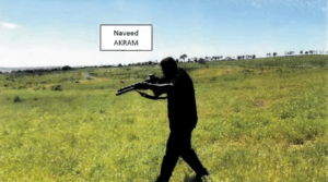 In a video found on his cellphone and shared by investigators, Naveed Akram, 24, trains with a firearm in October 2025.