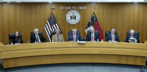 The Carteret County Board of Commissioners meeting on Monday, December 15.