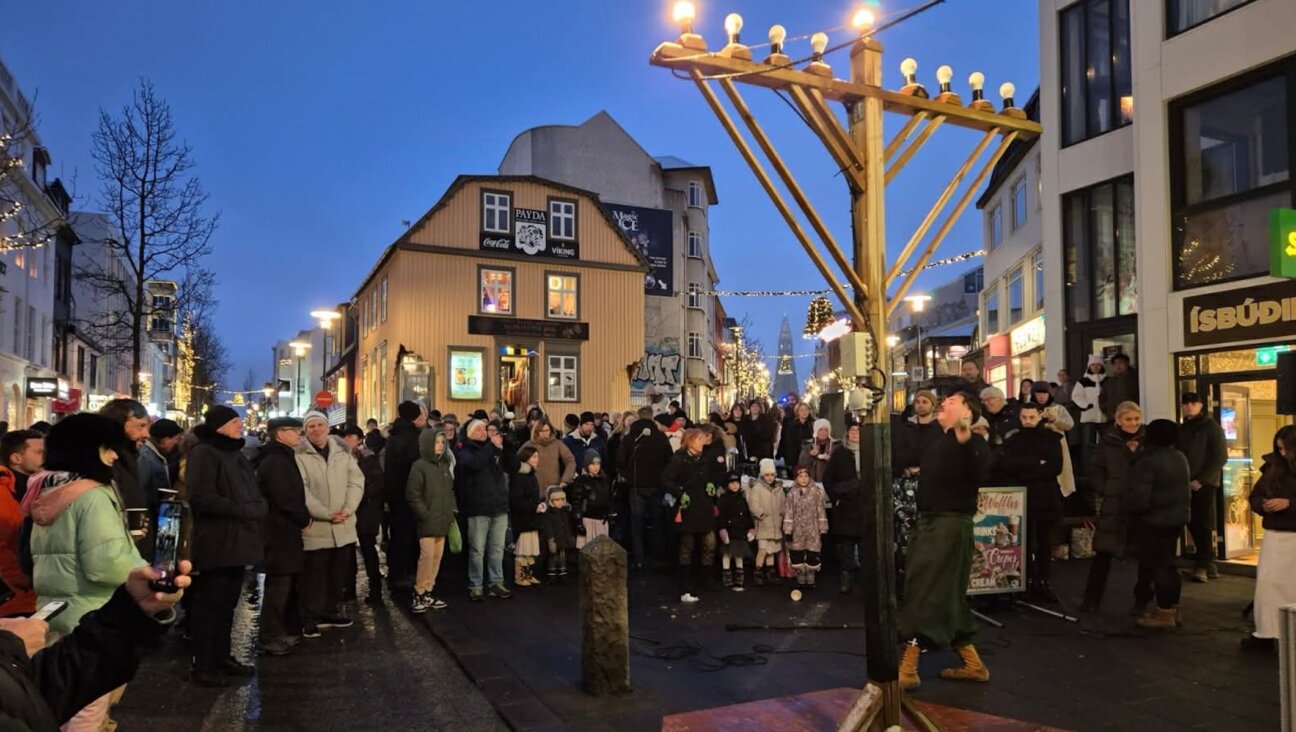 A Hanukkah celebration in downtown Reykjavik, Iceland, drew the country’s foreign minister, Dec. 14, 2025. 