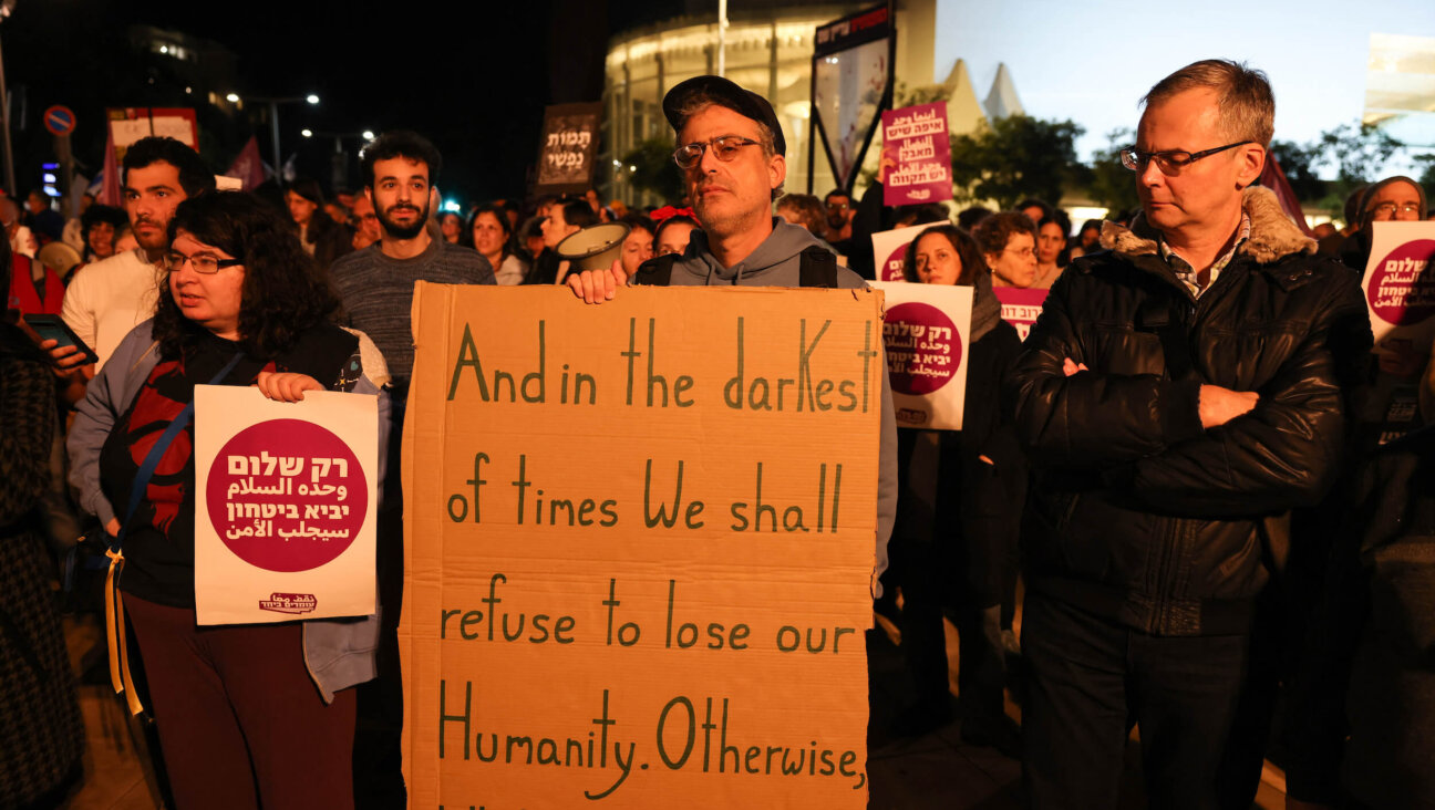 An anti-war demonstration organized by the group Standing Together in Tel Aviv on Dec. 28, 2023.