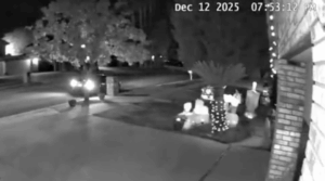 Home surveillance footage of the drive-by pellet gun shooting of a Jewish home in Redlands, California. 