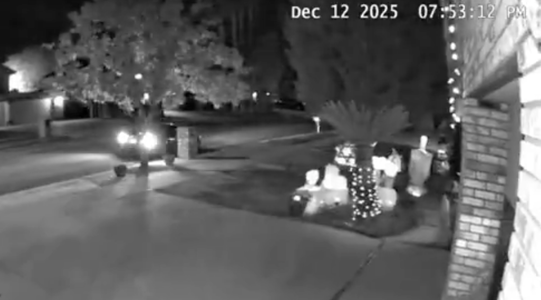 Home surveillance footage of the drive-by pellet gun shooting of a Jewish home in Redlands, California. 