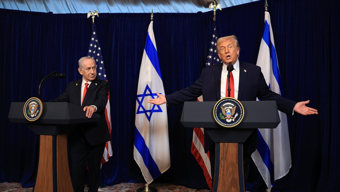 President Donald Trump holds a press conference with Israeli Prime Minister Benjamin Netanyahu at his Mar-a-Lago club on Dec. 29, 2025 in Palm Beach, Florida.