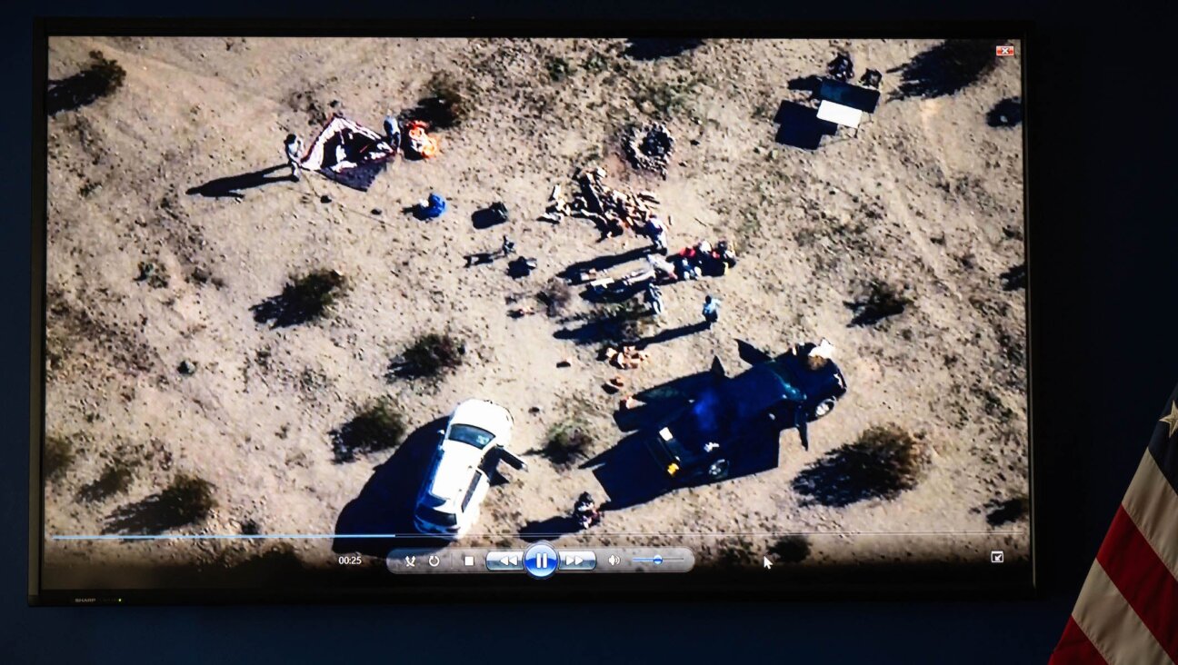 The FBI released a video they say of people in the desert preparing to test explosives as they announce the arrest of alleged members of an extremist group that are suspected of planning bombing attacks in Southern California on New Year’s Eve in Los Angeles on Monday, December 15, 2025.