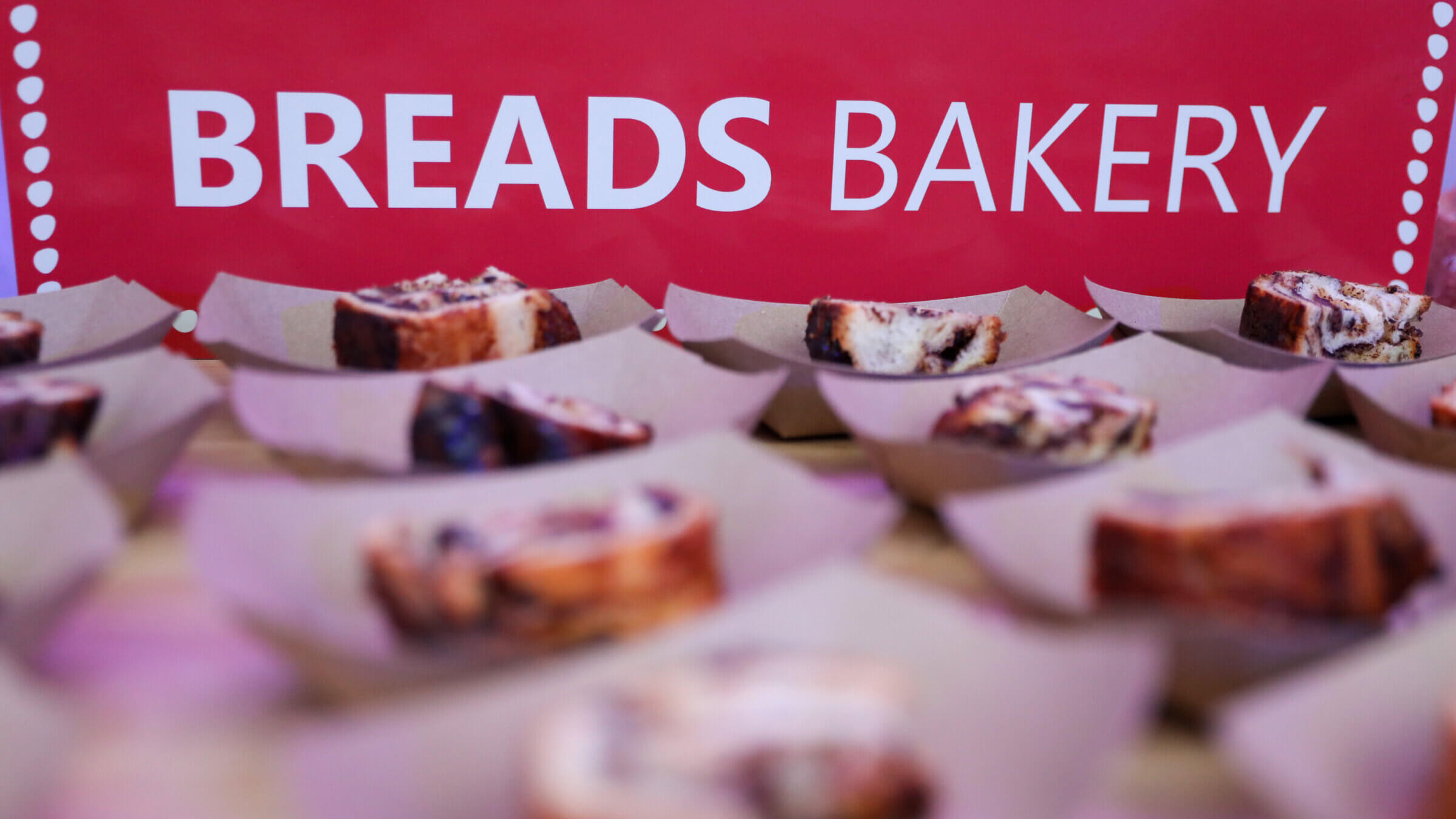 A view of a Breads Bakery display at the New York City Food & Wine Festival.