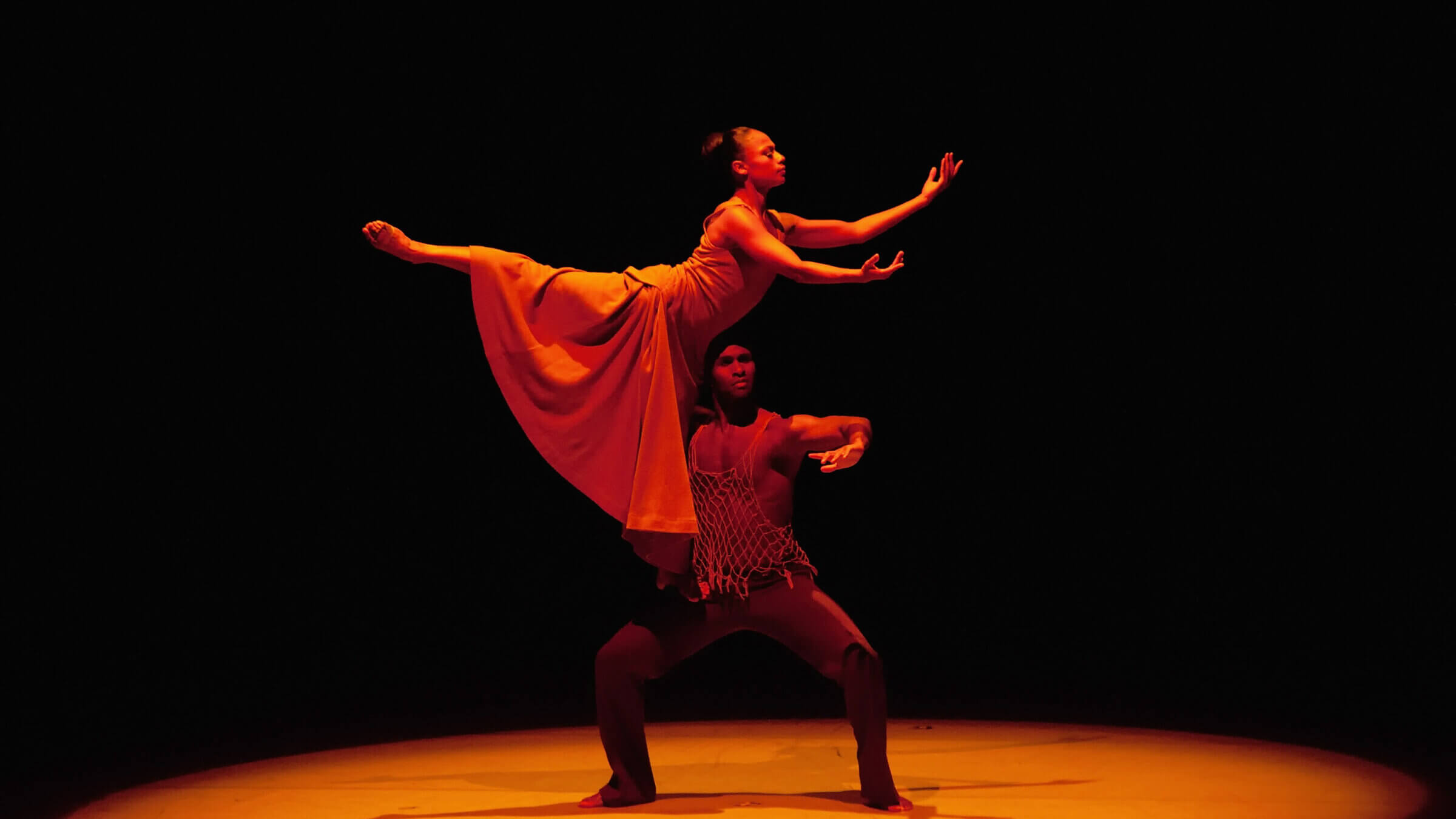 Dancers Linda Celeste Sims and Glenn Allen Sims perform in the Alvin Ailey American Dance Theater production of "Fix Me, Jesus" at the Segerstrom Center For The Arts on Mar. 6, 2012.