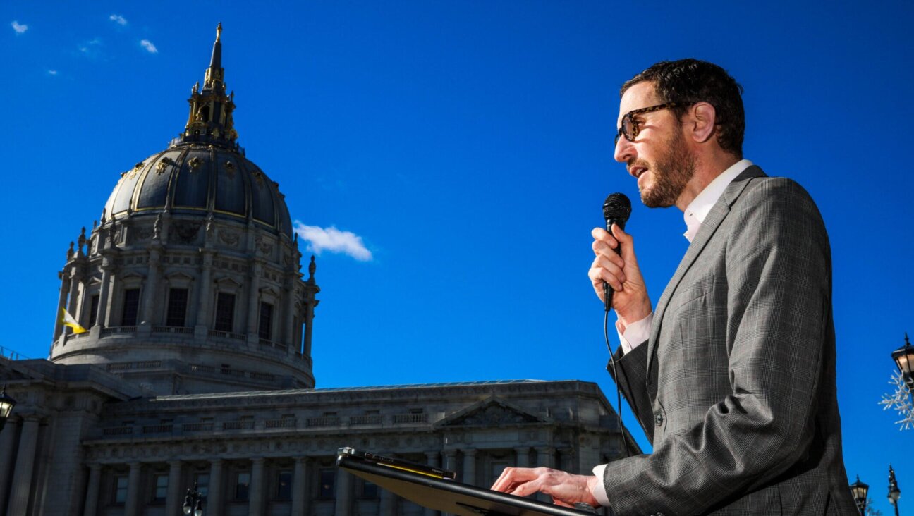 State Sen. Scott Wiener speaks during a press conference at San Francisco’s Civic Center Plaza, Nov. 18, 2025. 