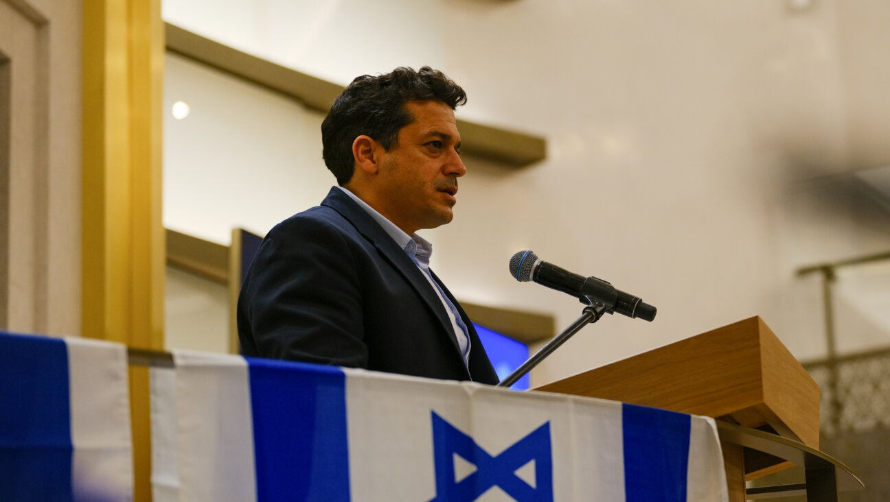 Israeli Minister For Diaspora Affairs and Antisemitism Amichai Chikli speaks during a memorial event at Chabad of Bondi Synagogue on December 17, 2025 in Sydney, Australia.