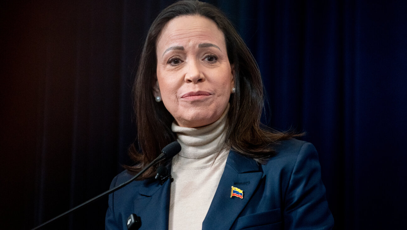 Maria Corina Machado, Venezuela's opposition leader, during a news conference at The Heritage Foundation in Washington, DC, US, on Jan. 16, 2026. 
