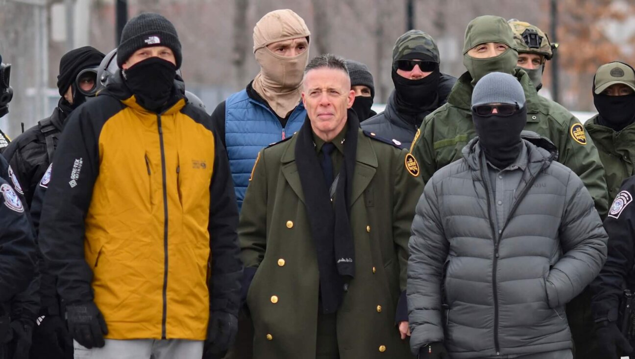 US Customs and Border Protection Commander Gregory Bovino (center) on Jan. 15.