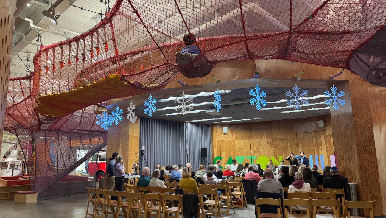 Since the Palisades fire, Kehillat Israel has been holding prayer services at the Cayton Children's Museum in Santa Monica.