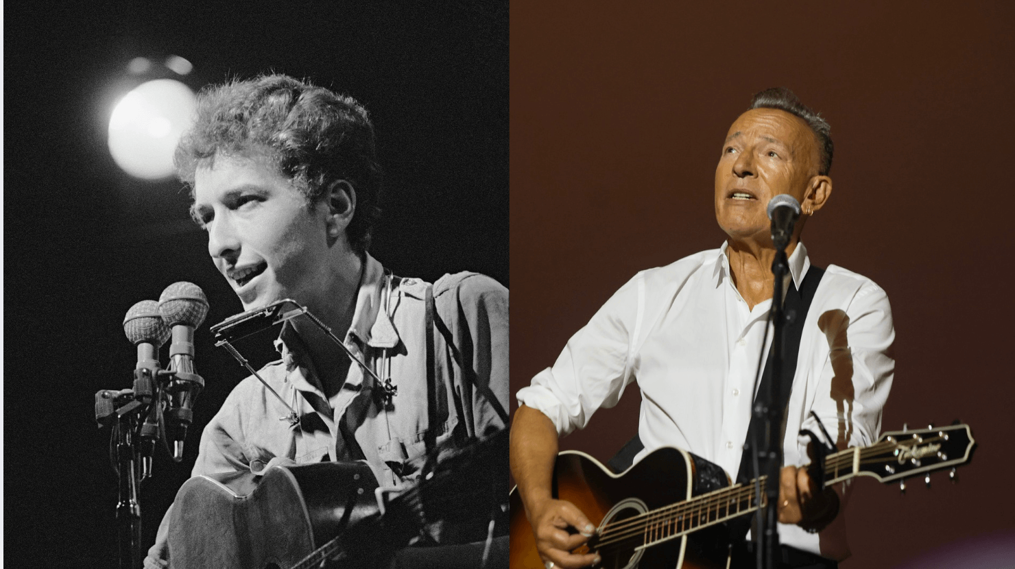 There have long been connections between Bob Dylan and Bruce Springsteen, who inducted the former into the Rock and Roll Hall of Fame.