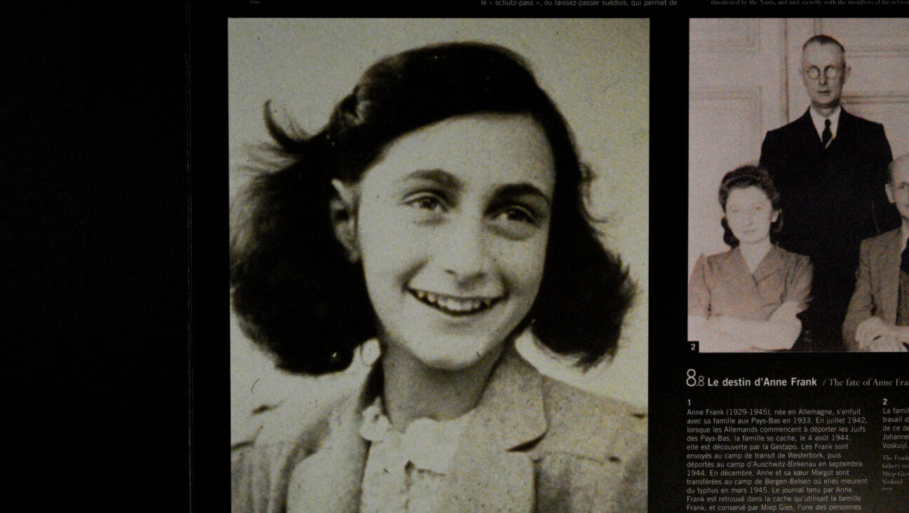 A picture of Anne Frank at the Paris Shoah Memorial on Oct. 6, 2025.