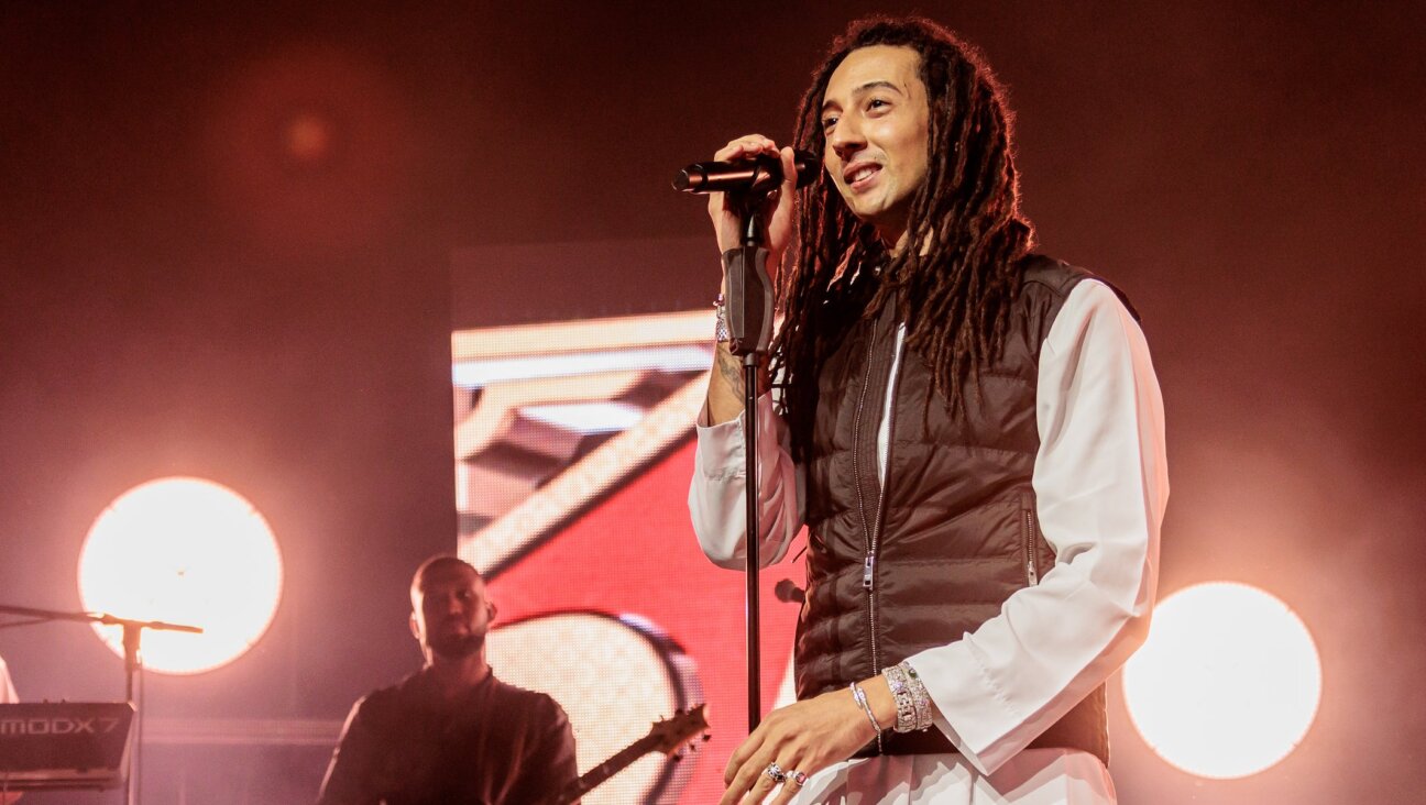 Ghali performs for Dystinct at Fabrique on Nov. 3, 2025 in Milan, Italy. (Sergione Infuso/Corbis via Getty Images)