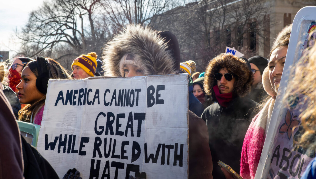 Students protest against ICE during a walkout at the University of Minnesota on Jan. 26.