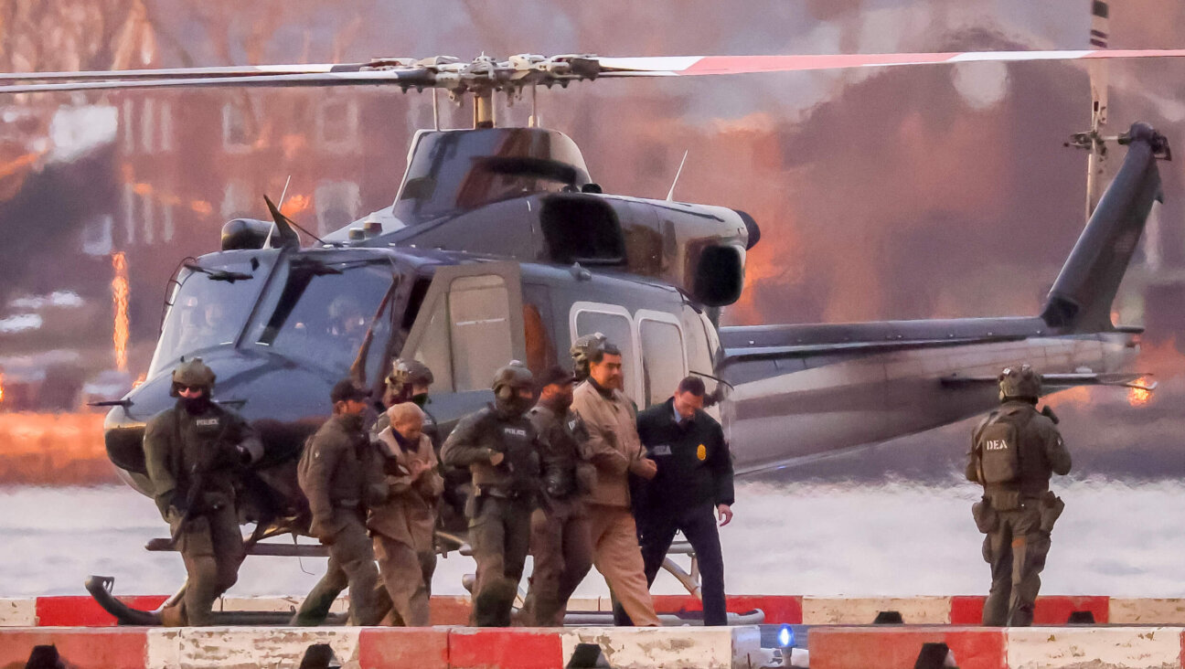 Ousted Venezuelan President Nicolas Maduro arrives at the Wall Street heliport ahead of his appearance in federal court in New York on Jan. 5.