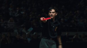 Timothée Chalamet in "Marty Supreme."