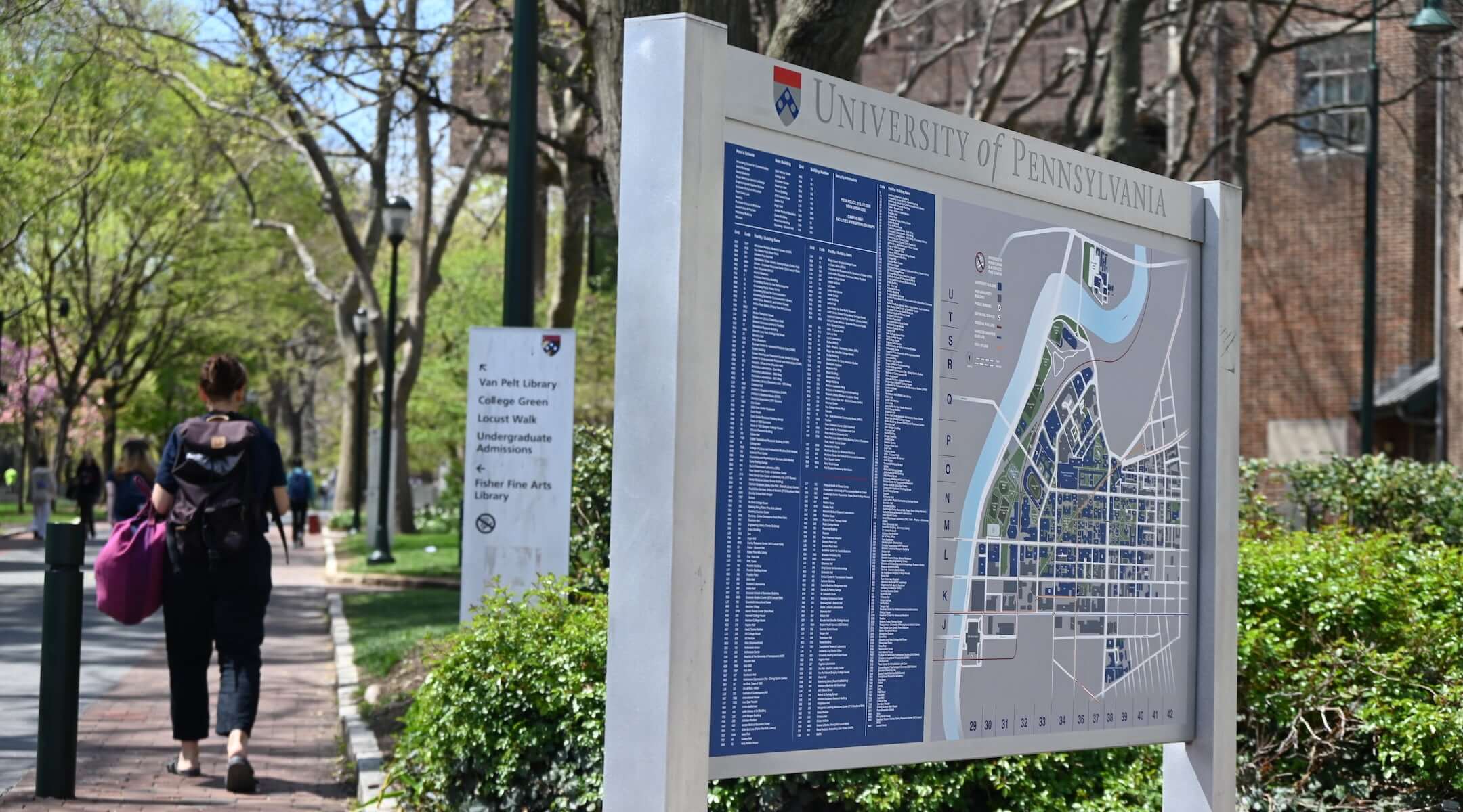 A view from the University of Pennsylvania on April 18, 2025.