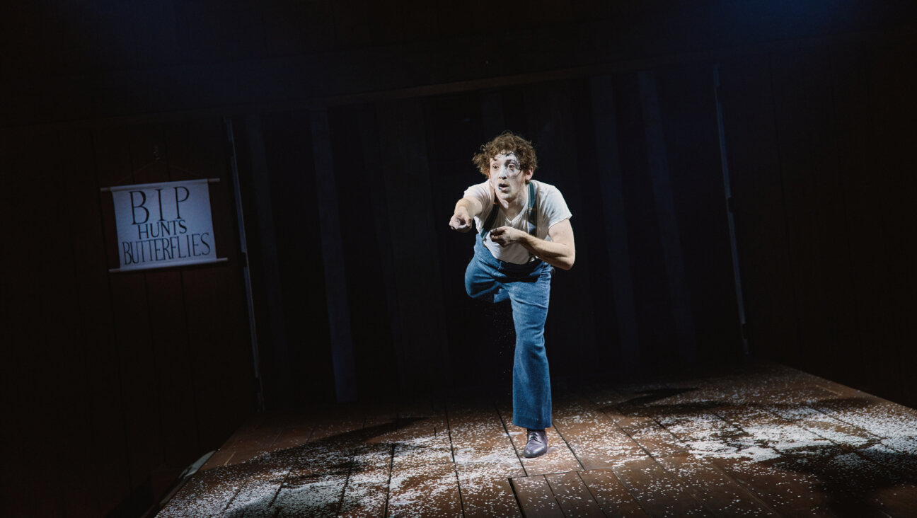 Ethan Slater as Marcel Marceau's Bip in <i>Marcel on the Train.</i>
