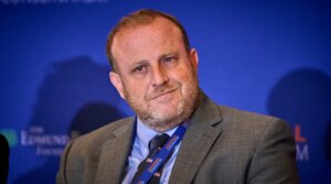 Jeremy Carl speaks at the National Conservatism Conference in Washington D.C., Sept. 3, 2025.