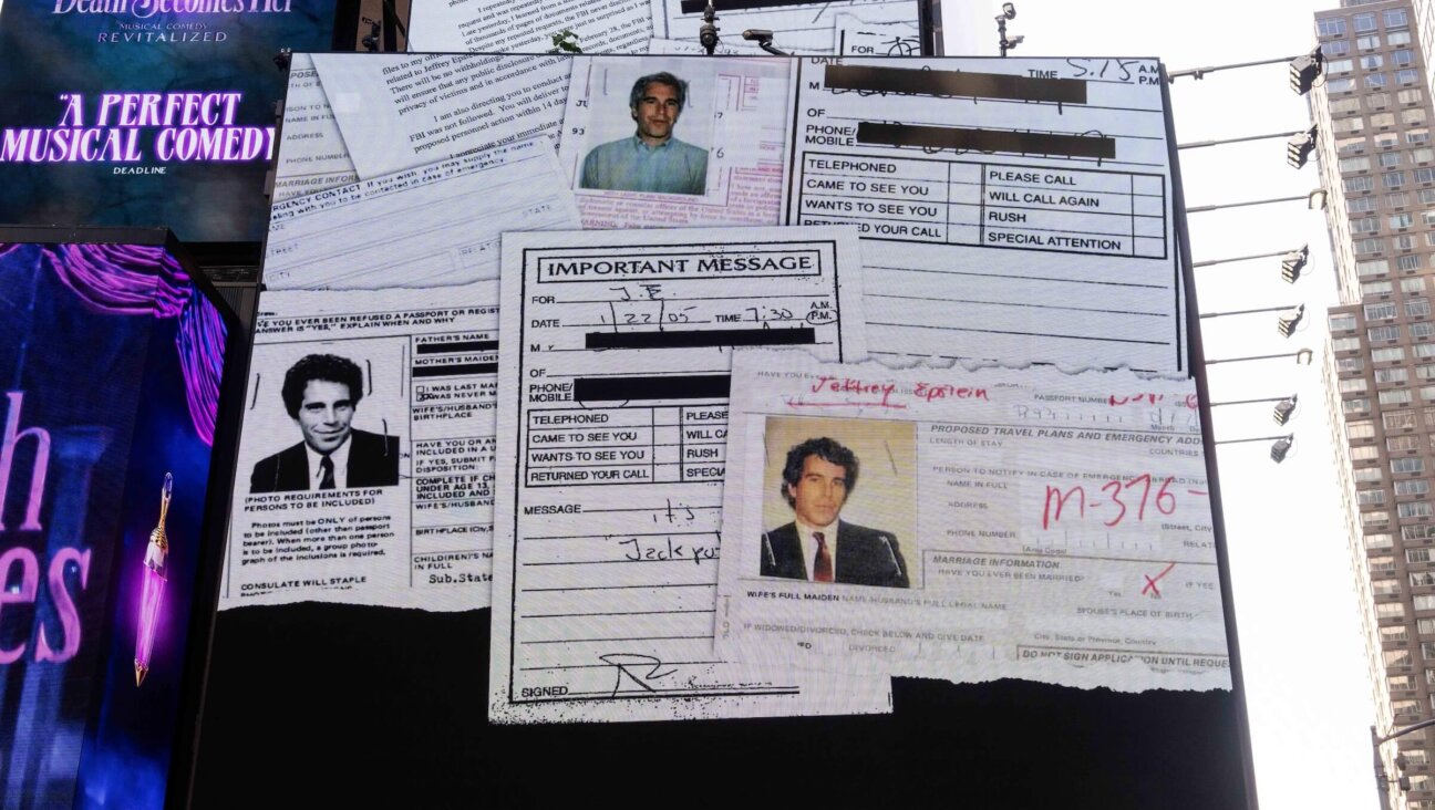 A billboard in Times Square calls for the release of the Epstein Files in July 2025.