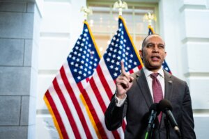 House Democratic leader Hakeem Jeffries on Jan. 30. 