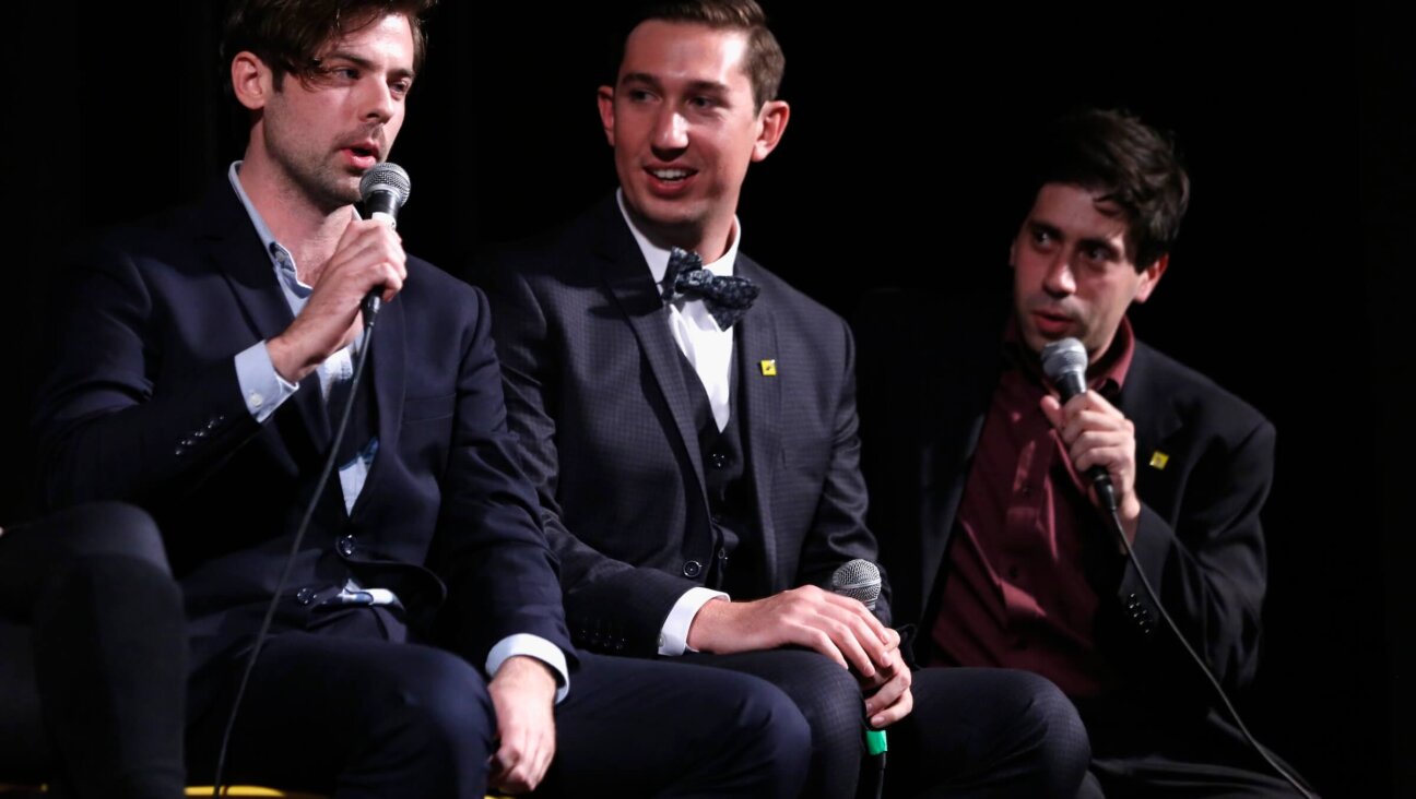 Actor Zachary Webber (left) speaks at the 18th Annual Savannah Film Festival in October 2015.  