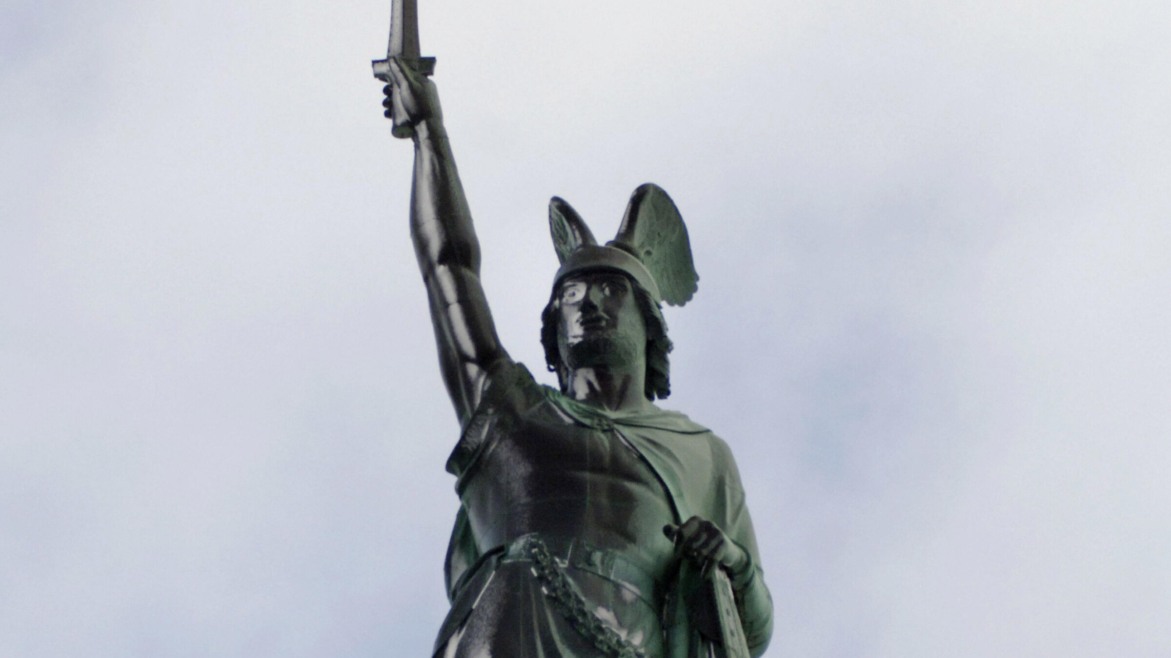 A monument to Herman, or Arminius, in Detmold, western Germany. 