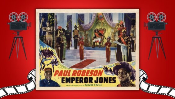 One of the films in the installation at the Jewish museum is 'Emperor Jones,' starring Paul Robeson.