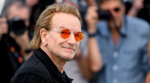 Bono at the 78th annual Cannes Film Festival at Palais des Festivals on May 17, 2025 in Cannes, France.