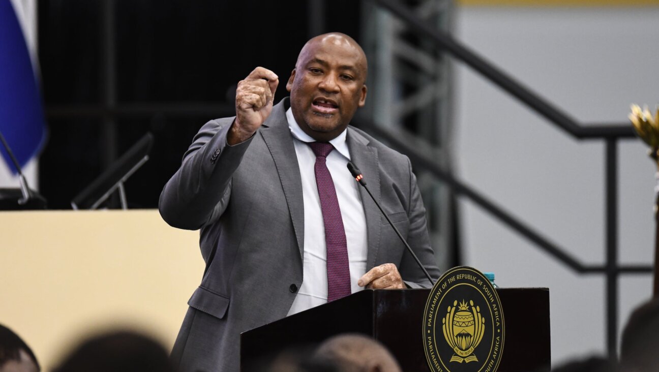 Minister Gayton McKenzie during the 2026 State of the Nation Address Debate at the Parliamentary Dome on Feb. 17, 2026 in Cape Town, South Africa.